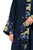 Hanayen Hanayen Navy Abaya with Embroidered Organza Panel best abaya online in dubai