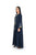 Hanayen Hanayen Navy Abaya with Embroidered Organza Panel best abaya online in dubai