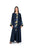 Hanayen Hanayen Navy Abaya with Embroidered Organza Panel best abaya online in dubai