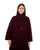 Hanayen Quilted Winter Maroon Abaya Coat