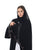 Hanayen Khaleeji Black Abaya With Embroidery Design