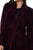 Hanayen Lapel Maroon Velvet Abaya