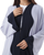 Hanayen Lavender and Black Contrast Abaya best abaya online in dubai
