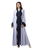 Hanayen Lavender and Black Contrast Abaya best abaya online in dubai