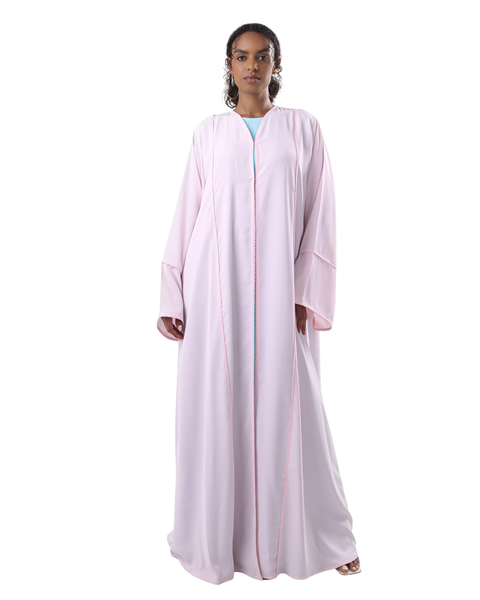 Hanayen Light Pink Everyday Abaya best abaya online in dubai