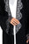Hanayen Luxe Black Abaya with Artisanal Grey Floral Scalloped Embroidery best abaya online in dubai