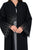 Hanayen Luxury Abaya with Swarovski Crystals Sunburst and Scalloped Lace Accents best abaya online in dubai
