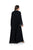 Hanayen Luxury Abaya with Swarovski Crystals Sunburst and Scalloped Lace Accents best abaya online in dubai