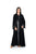 Hanayen Luxury Abaya with Swarovski Crystals Sunburst and Scalloped Lace Accents best abaya online in dubai