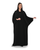 Hanayen Luxury Black Abaya with Crystal Shoulder Embellishments best abaya online in dubai
