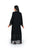 Hanayen Luxury Black Abaya with Intricate Tonal Embroidery and Lace Trim best abaya online in dubai
