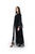Hanayen Luxury Black Abaya with Intricate Tonal Embroidery and Lace Trim best abaya online in dubai