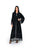 Hanayen Luxury Black Abaya with Intricate Tonal Embroidery and Lace Trim best abaya online in dubai