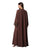Hanayen Luxury Brown Abaya with Floral Lace Embroidery best abaya online in dubai