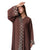 Hanayen Luxury Brown Abaya with Floral Lace Embroidery best abaya online in dubai
