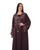 Hanayen Luxury Burgundy Embellished Abaya best abaya online in dubai