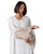 Hanayen Luxury Off-White Abaya with Beige Lace and Crystal Embellishments best abaya online in dubai