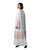 Hanayen Luxury Off-White Abaya with Beige Lace and Crystal Embellishments best abaya online in dubai