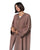 Hanayen Luxury Taupe Abaya with Swarovski Elements and Crystals best abaya online in dubai