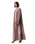 Hanayen Luxury Two-Tone Abaya with Scalloped Panels best abaya online in dubai