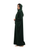 Hanayen Luxury Velvet Dark Green Abaya best abaya online in dubai