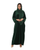 Hanayen Luxury Velvet Dark Green Abaya best abaya online in dubai