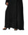 Hanayen Midnight Noir Abaya with Tonal Floral Appliqué & Scalloped Lace Hem best abaya online in dubai