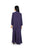 Hanayen Modern Deep Purple Abaya with Contrast Geometric Piping best abaya online in dubai