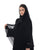 Hanayen Modest Black Abaya Cut Design