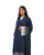 Hanayen Navy Blue Abaya with Embroidery and Contrast Lace Trim best abaya online in dubai