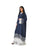 Hanayen Navy Blue Abaya with Embroidery and Contrast Lace Trim best abaya online in dubai