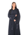 Hanayen Navy Blue Floral Abaya Adorned with Swarovski® Crystals best abaya online in dubai