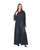 Hanayen Navy Blue Floral Abaya Adorned with Swarovski® Crystals best abaya online in dubai