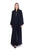 Hanayen Black Lapel Abaya With Crystals Details | Clearance best abaya online in dubai