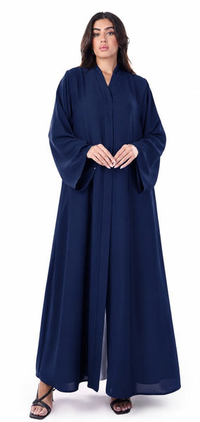 Hanayen Navy Blue Plain Abaya best abaya online in dubai