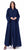 Hanayen Navy Blue Plain Abaya best abaya online in dubai