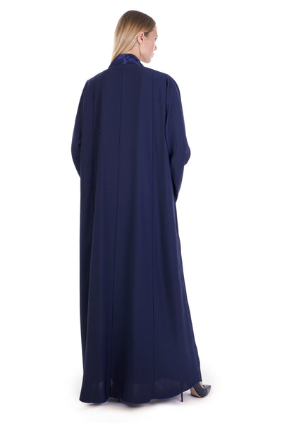 PLAIN CLASSIC ABAYA VOLUME 1  - NAVY BLUE