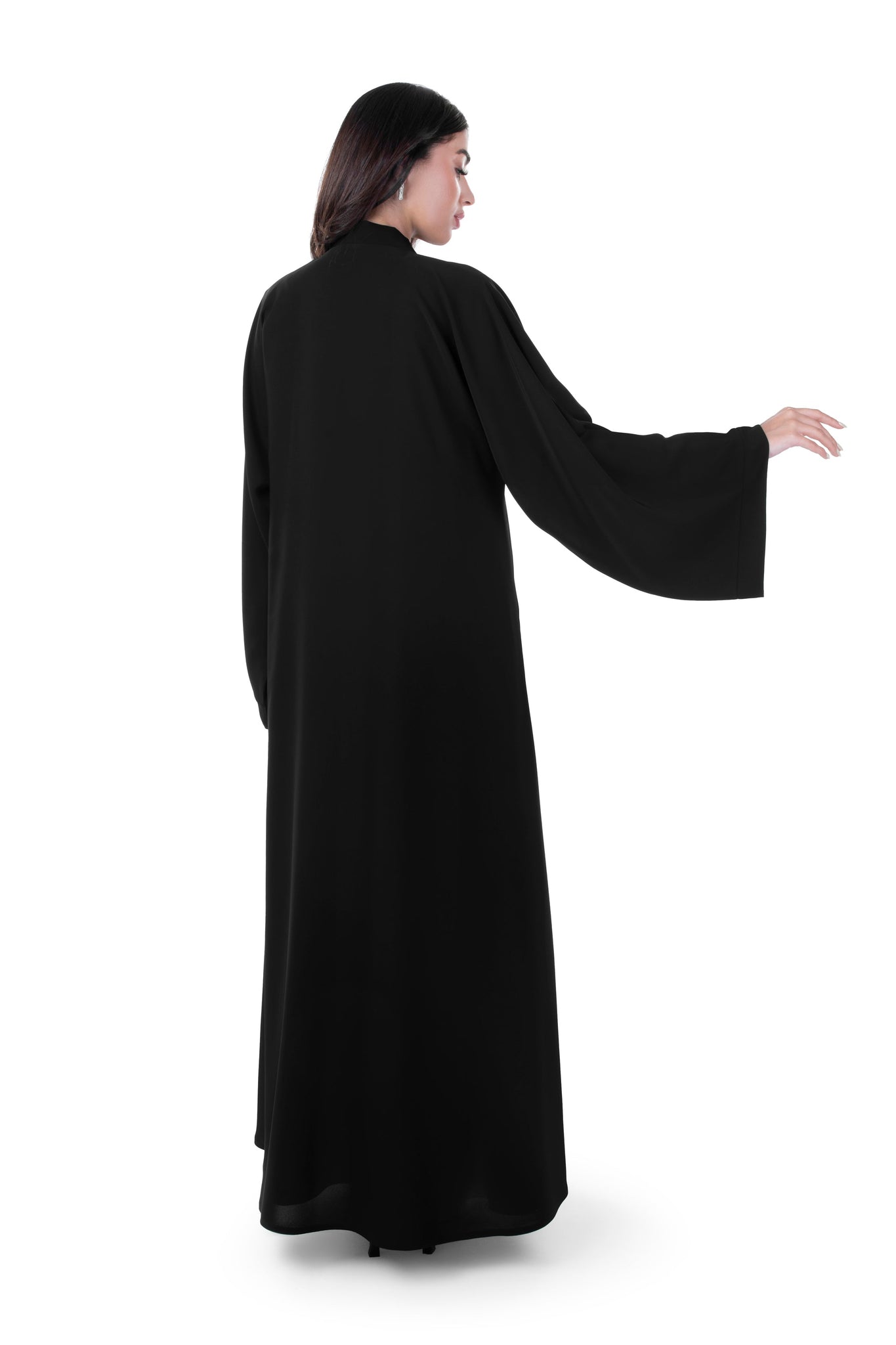 Hanayen Open Front Plain Abaya