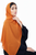Hanayen Orange Chiffon Sheila best abaya online in dubai