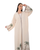 Hanayen Palm Embroidered Beige Abaya best abaya online in dubai