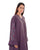 Hanayen Purple Abaya With Floral Embroidery