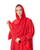 Hanayen Red Abaya with Gathered Sleeves and Crystal Detailing best abaya online in dubai