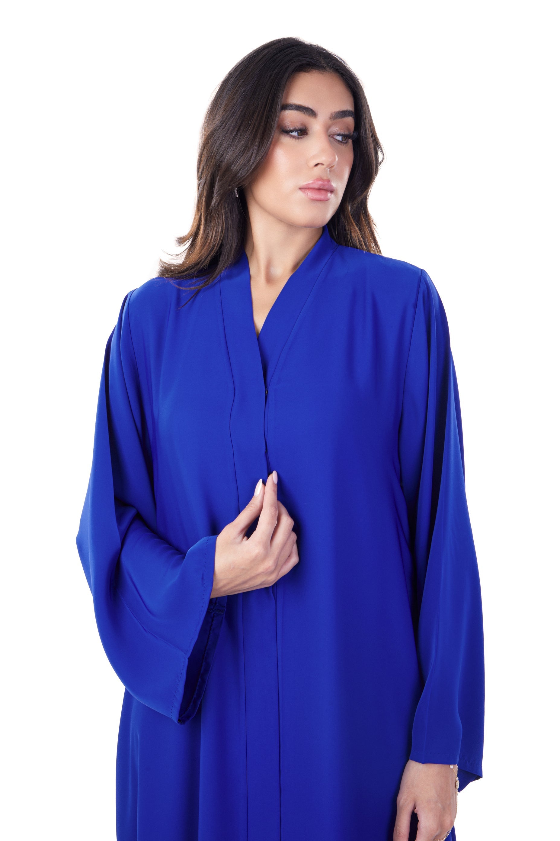 Buy Online Royal Blue Plain Abaya | Luxury Abaya Dubai | Women's Abaya  Online