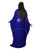 Hanayen Royal Blue Velvet Abaya With Lace Insert