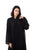 Hanayen Sided Lapel Black Abaya