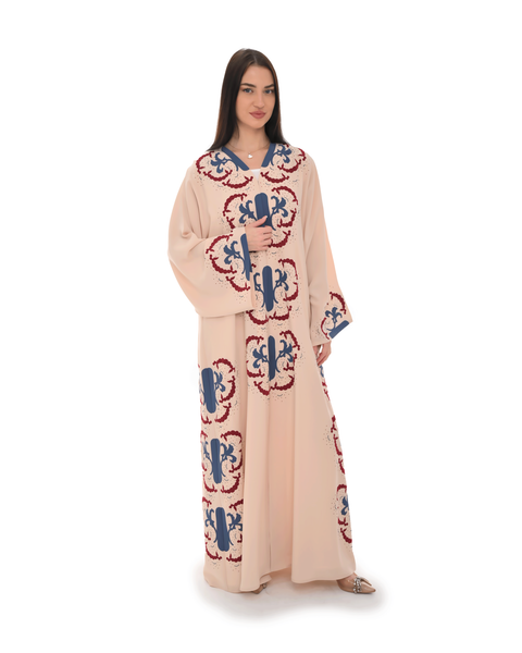 Hanayen Signature Hanayen Abaya with Modern Embroidered Motifs best abaya online in dubai