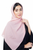 Hanayen Soft Pink Chiffon Sheila best abaya online in dubai