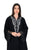 Hanayen Sophisticated Noir Abaya with Artisanal Floral Lace Appliqué and Crystal Accents best abaya online in dubai