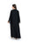 Hanayen Sophisticated Noir Abaya with Artisanal Floral Lace Appliqué and Crystal Accents best abaya online in dubai