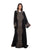 Hanayen Special Black Abaya With Copper and Gold Crystals